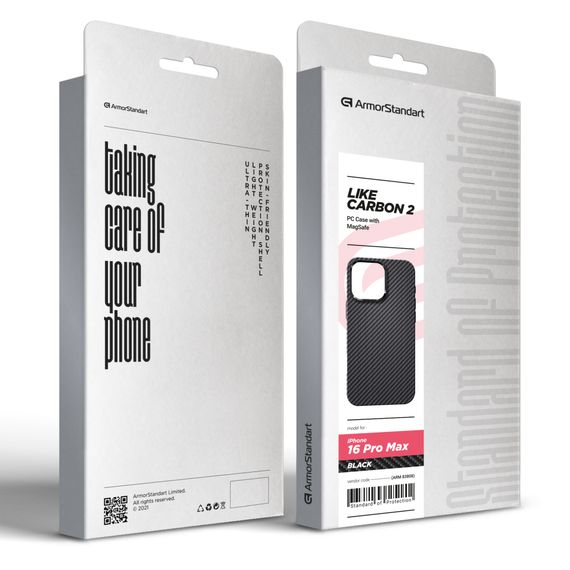 Чохол до мобільного телефона Armorstandart LikeCarbon2 MagCase для Apple iPhone 16 Pro Max Black (ARM83808) | Зображення 1
