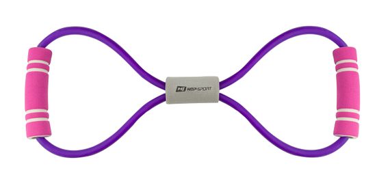Еспандер гумовий з ручками Hop-Sport HS-L042YG фіолетовий | Зображення 1