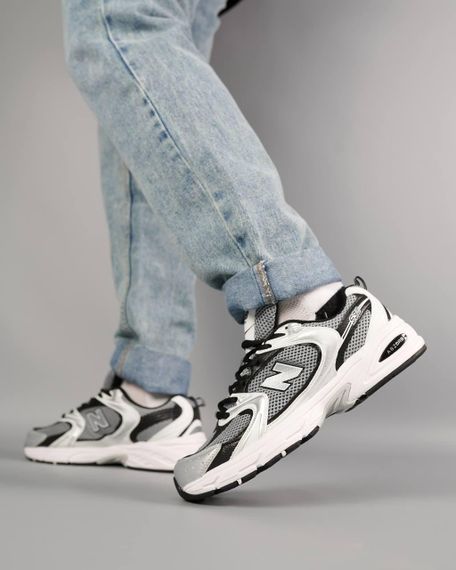 Мужские кроссовки New 530 Premium  White Grey Black Silver весна / літо / осінь А1157 44 28 - 28,5 см | Зображення 3