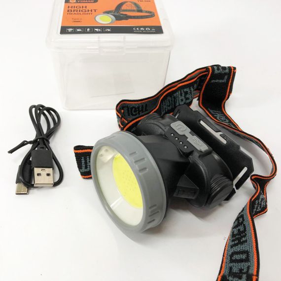 Ліхтар налобний YM-308/208-COB(white+red), ліхтарик військовий світлодіодний налобний ліхтарик | Зображення 4