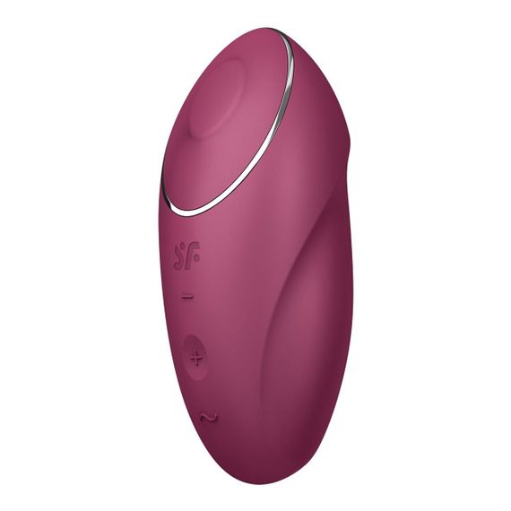Вібростимулятор-пульсатор Satisfyer Tap & Climax 1 Red, ефект постукування пальцем, 2 мотори Sex Aura | Зображення 3