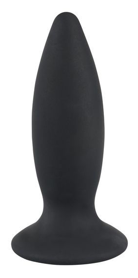 Анальна пробка з вібрацією Black Velvets Rechargeable Plug S, чорна