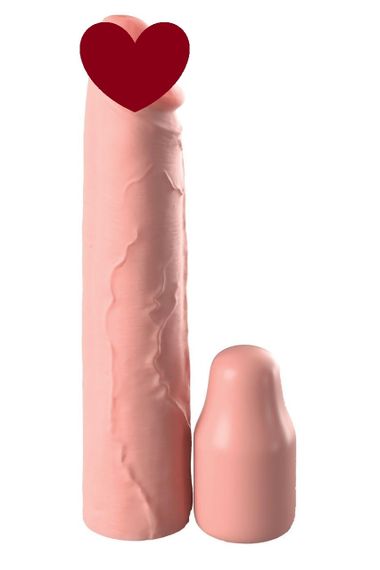 Насадка на пенис Pipedream Fantasy X-tensions Elite бежевая, 20.5 см Sex Aura