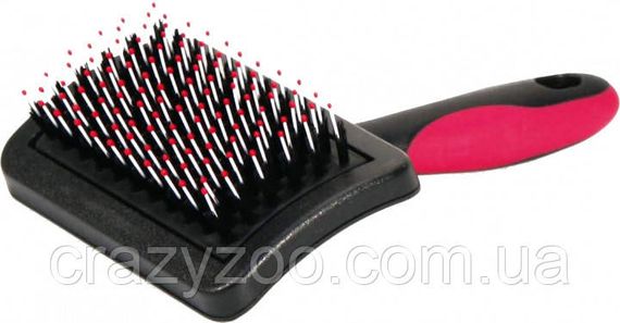 Пуходерка Croci Vanity с напылением и щетиной средняя для котов и собак 10.5 х 15.5 см 8023222064331