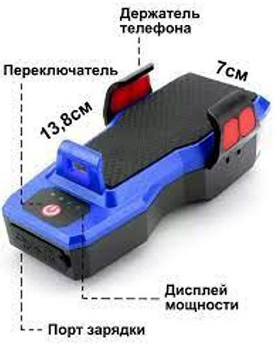 Велосипедний акумуляторний ліхтар велофара WD-424 утримувач телефону з кріпленням | Зображення 3