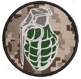 Шеврон граната (Вариант №7)