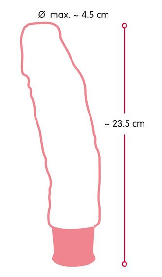 Реалістичний вібратор - Nature Skin Big Vibe sexstyle | Зображення 16