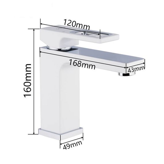 Змішувач для умивальника Gappo Futura G1017-8 | Зображення 1