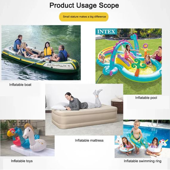 Насос мініатюрний швидкий повітряний 3 в 1 USB перезарядний кемпінговий електричний повітряний насос | Зображення 4