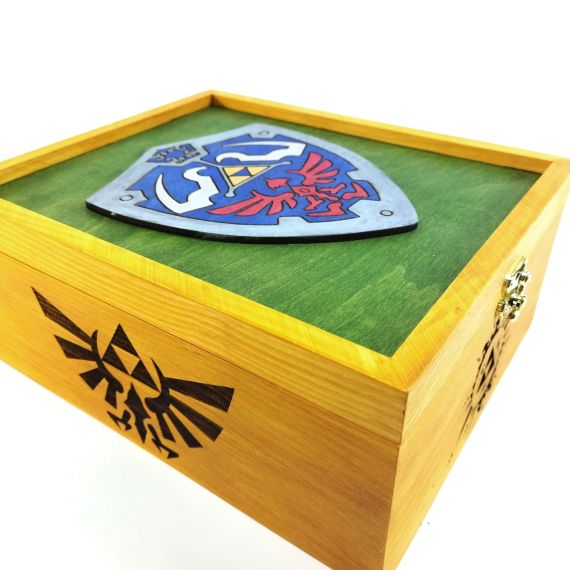 Ящик з кришкою The Legend of Zelda Щит 24,5х19,5х10,8 см  Майстерня містера Томаса Дерево Лак | Зображення 4