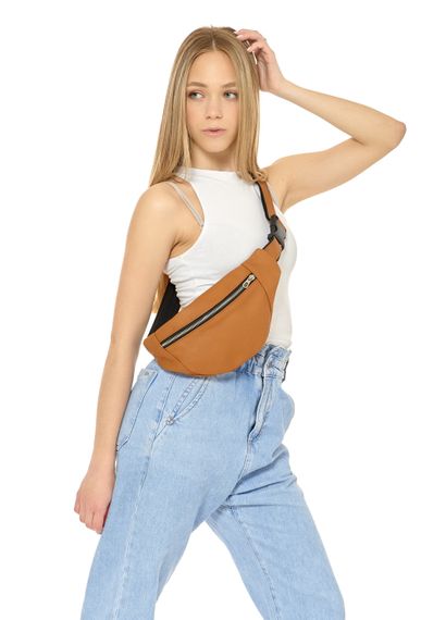 Сумка на пояс бананка Sambag Soho BSS Натуральна руда шкіра (82113121w) | Зображення 3