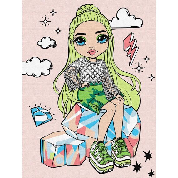 Картина по номерам "Rainbow High Jade Hunter" KHO1237, 30х40 см