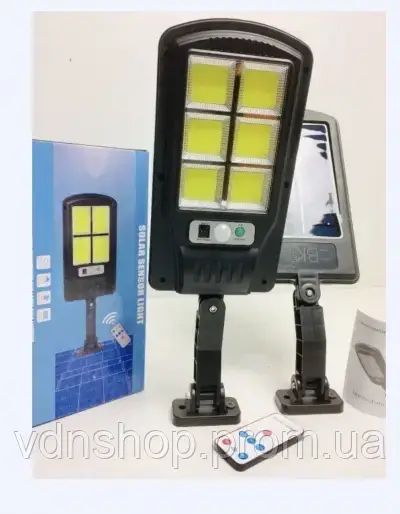 Вуличний ліхтар на стовп із пультом на сонячних батареях Solar Light НА 10 ЛАМП | Зображення 3