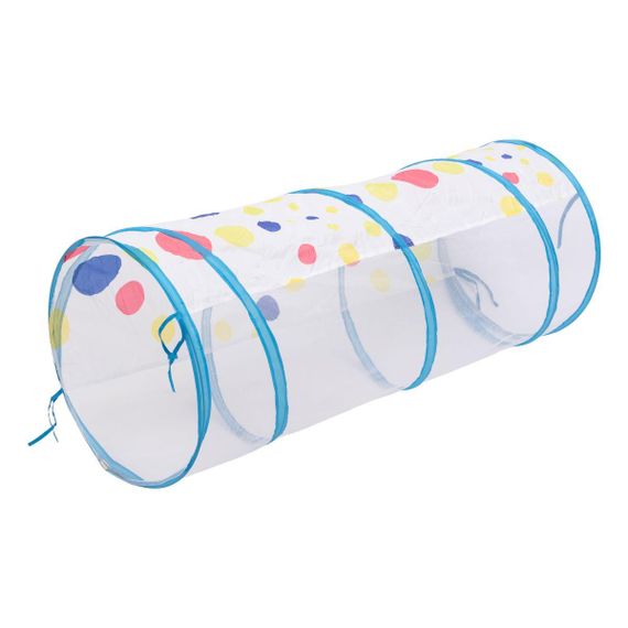 Палатка детская 3 в 1 70×70×90 см игровая палатка з тоннелем и бассейном Голубая HP-S-4NDBL | Зображення 6