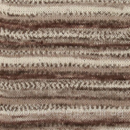 Шкарпеткова пряжа Drops Fabel - Print, 912 soft chocolate