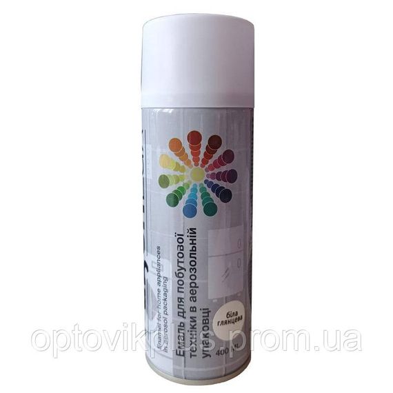 Емаль /фарба/ аерозольна Fügenlux для побутової техніки, 400мл