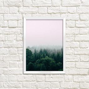 Постер в рамке Хвойний ліс 21х30см, A4 (WMT4_ART052_WH)