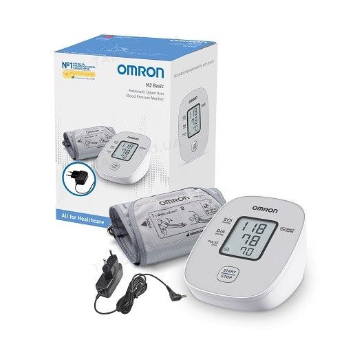 Тонометр Omron M2 Basic (HEM-7121j-e) с адаптером аналог M2 basic ARU гарантия 5 лет | Зображення 2