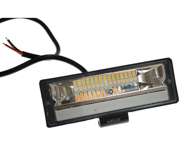 Світлодіодна фара AllLight HPG-074 chip OSRAM 3535 spot 9-30V DRL White + Amber стробоскоп