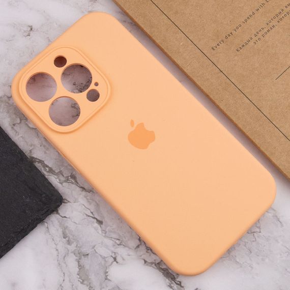 Чохол Silicone Case Full Camera Protective (AA) для Apple iPhone 15 Pro (6.1") Помаранчевий / Cantaloupe | Зображення 5