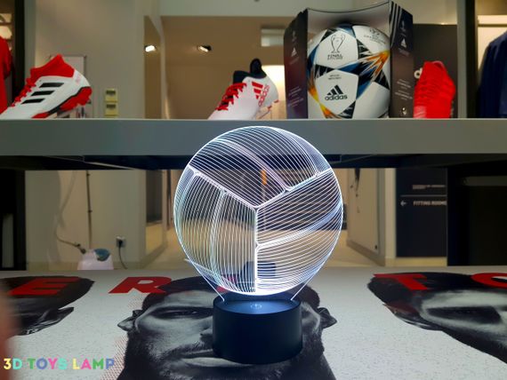 Змінна пластина для 3D світильників "Волейбольний м'яч" 3DTOYSLAMP