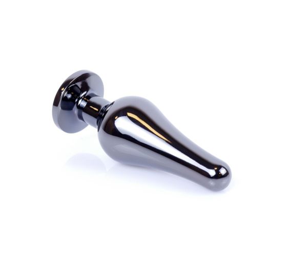 Анальная пробка - Jewellery Dark Silver BUTT PLUG- Black sexstyle | Зображення 2