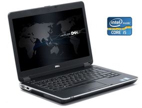 Ноутбук Б-клас Dell Latitude E6440 / 14" (1366x768) TN / Intel Core i5-4300M (2 (4) ядра по 2.6 - 3.3 GHz) / 8 GB DDR3 / 120 GB SSD / Intel HD Graphic 4600 / WebCam / DVD-RW + АКБ не бере заряд б/в