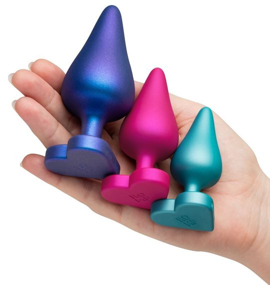 Набор из 3 анальных пробок ROMP Luster разноцветные sexstyle | Зображення 4