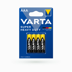 Батарейка сольова AAA/R03 (бл-4шт) VARTA Super Heavy Duty