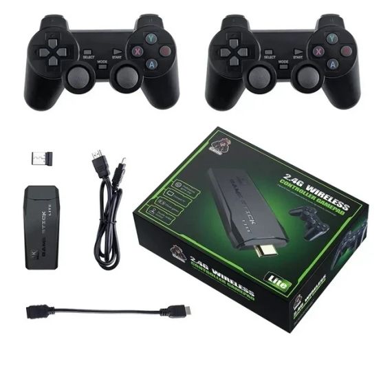 Ігрова приставка M8 64 gb Mini Game Stick 4K HDMI + 2 бездротові джойстики, консоль для телевізора | Зображення 4