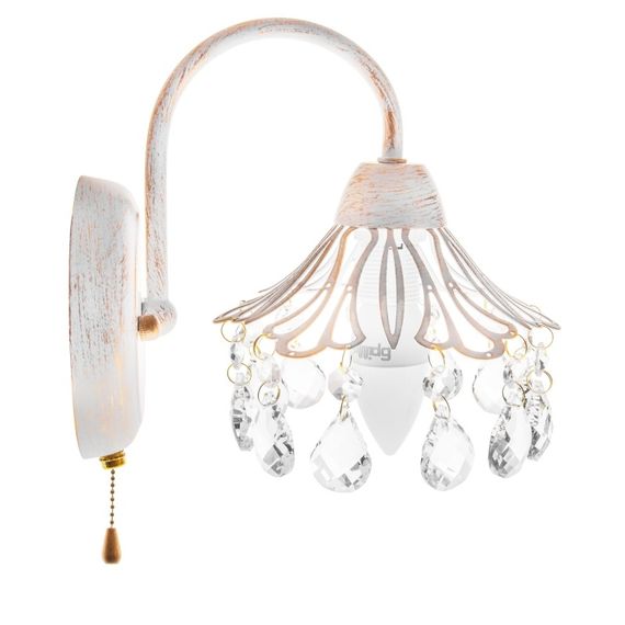 Бра направленного света настенное накладное классическое LK-632W/1 E14 WH | Зображення 2