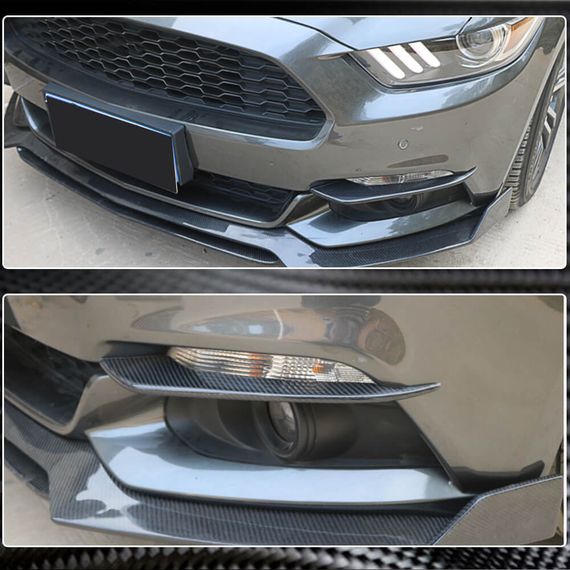 Накладки на протитуманки V1 (2015-2017, Карбон) для Ford Mustang рр | Зображення 2
