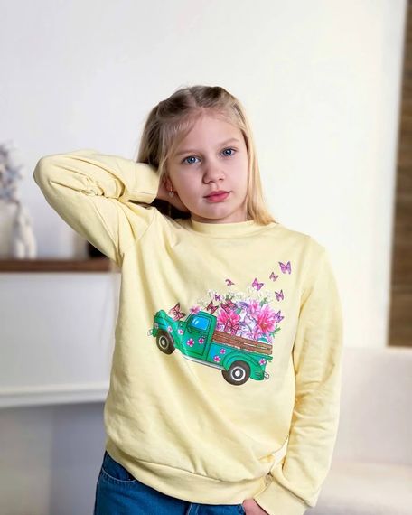 Джемпер для дівчинки Носи своє 146 Жовтий (p-4540-132914) | Зображення 7