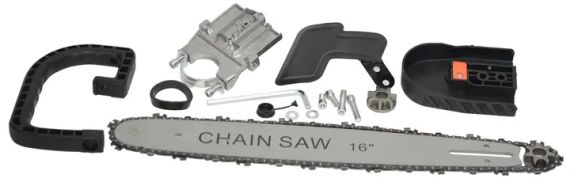 Насадка 16" цепная пила для болгарок (с системой смазки цепи) | Зображення 1