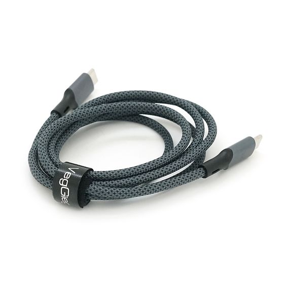 Кабель VEGGIEG V-M002C, 100 Вт, струм 3 А, 480 Мбіт/с, довжина 1, 2 м | Зображення 1