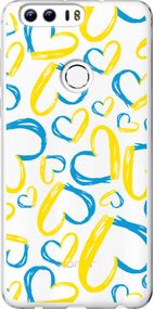 Чехол на Huawei Honor 8 Сердца UA "5292u-351-17620"