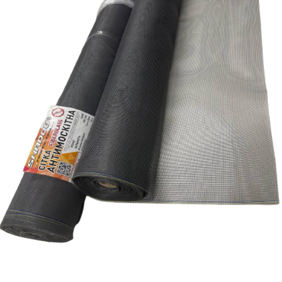 Москитная сетка 1.6х30 м   на окно   (серая) сетка от комаров | Зображення 8