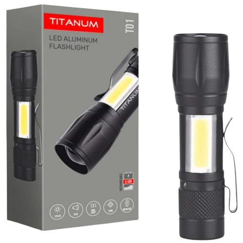 Ліхтарик LED портативний 120Lm 6500К TLF-T01 Titanum