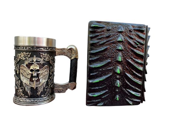 Подарунковий набір Кухоль 3D Меч у Черепі та Блокнот 3D «Око Лісового Дракона» | Зображення 1