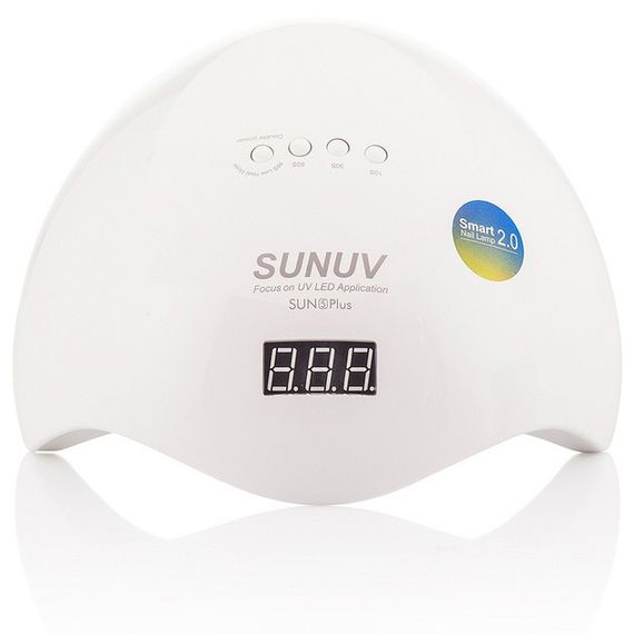 Лампа SUNUV SUN 5 PLUS 48W WHITE UV/LED для полимеризации, Профессиональная лампа для ногтей с таймером | Зображення 1