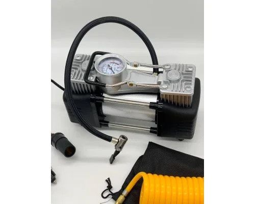 Автомобильный компрессор двухпоршневой Air Compressor 12V 628-4x4 | Зображення 3