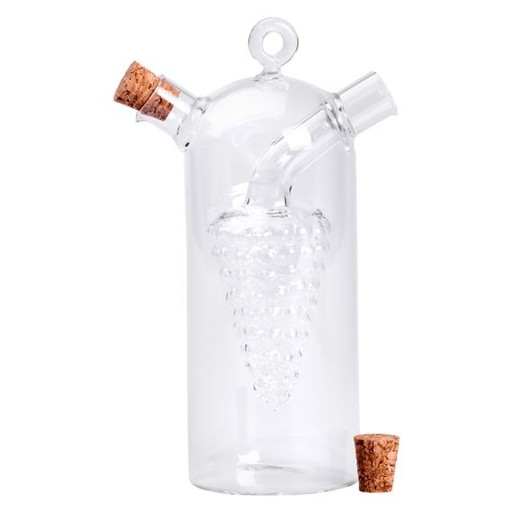 Бутылка для масла и уксуса 2 в 1 двойная 380 мл стекло HP-34-12 | Зображення 3