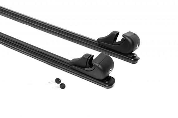Перемычки на обычные рейлинги под ключ Bold Bar V1 (2 шт) Черные для Daihatsu Terios 2006-2024 гг | Зображення 5