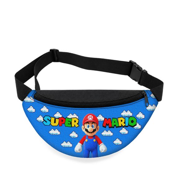 Дитяча сумка-бананка Super Mario 32х15 см на пояс або через плече (5761)