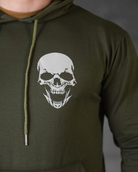 Худі maklin олива череп НП4892 | Зображення 5