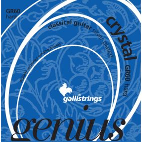 Струни для класичної гітари Gallistrings GR60 (.029-045), Crystal, ProCoated, HARD, Silver