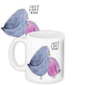 Чашка з принтом Just love you 330 мл (KR_19L028)