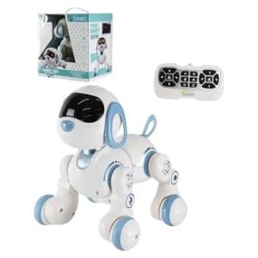 Собака на радіокеруванні акумуляторний інтерактивний 6601 Білий з блакитним
