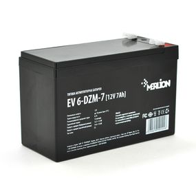 Тяговая аккумуляторная батарея Merlion EV 6-DZM-7.12V 7A h F2 (151x65x93),Q10