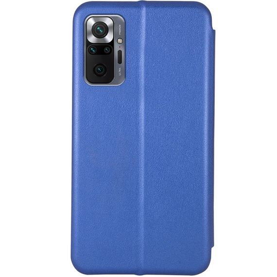 Шкіряний чохол-книжка Classy для Xiaomi Redmi Note 10 Pro / 10 Pro Max Синій | Зображення 1